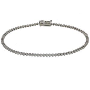 צמיד טניס 3 שיניים יהלומים שחורים 0.85 נקודות