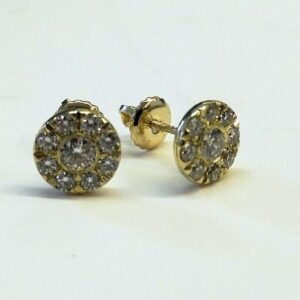 עגילי יהלום טבעי 1.10 קארט